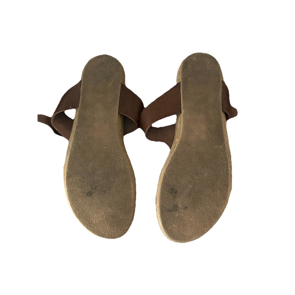 Blowfish Brown Braided Leather Toe-Post Sandals - Picture 3 of 3